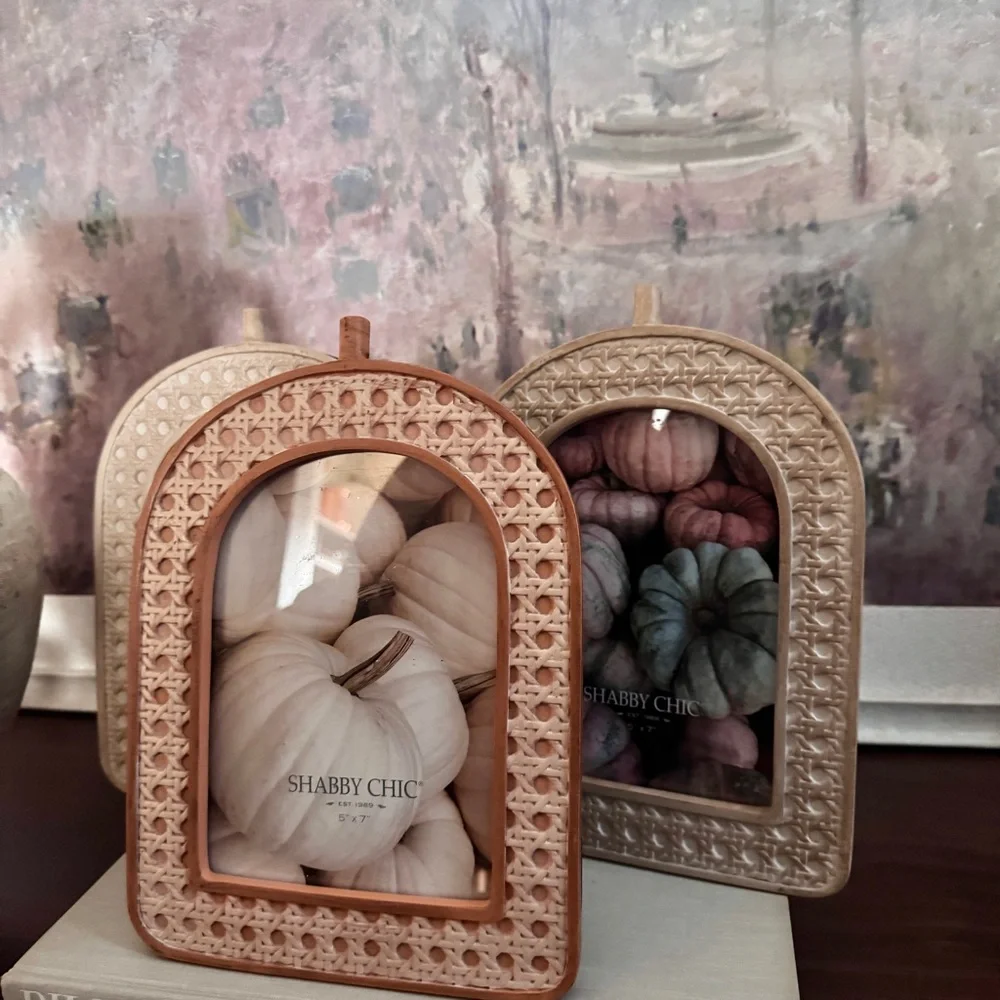 NWT Shabby Chic Decorative Rattan Style Frames set of 3